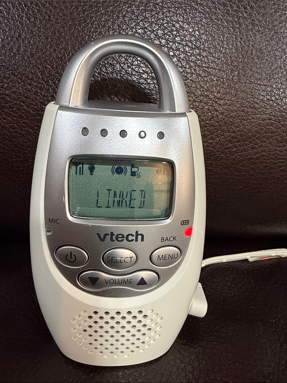 VTech Silver White Portable Audio Handset - Baby Monitor Receiver